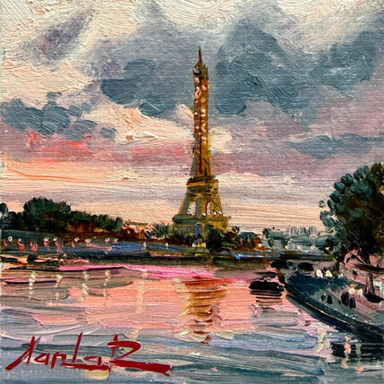 Painting Paris at First Light by Xanlar | Painting