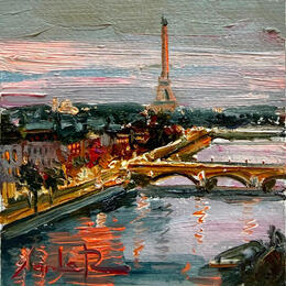 Gemälde Paris from the River von Xanlar | Gemälde
