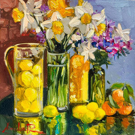 Peinture Fresh Elegance par Xanlar | Tableau