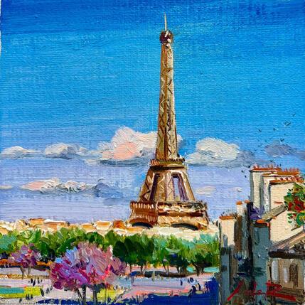 Peinture Spring in Paris  par Xanlar | Tableau