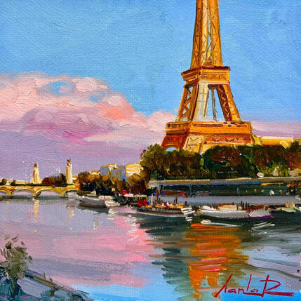 Gemälde Les Rives de Paris von Xanlar | Gemälde
