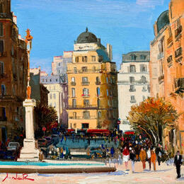 Painting In the Heart of Paris by Xanlar | Painting