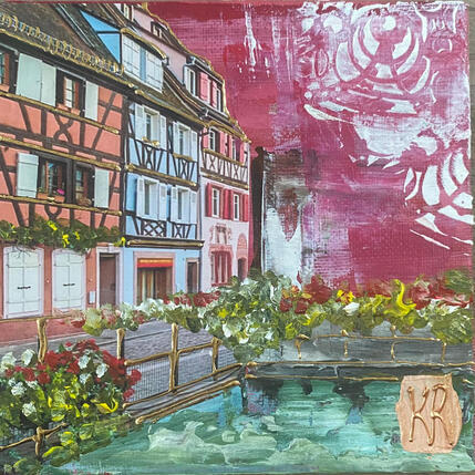 Peinture Juillet à Colmar par Romanelli Karine | Tableau