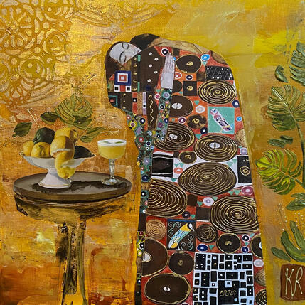 Painting Love you by Romanelli Karine | Painting