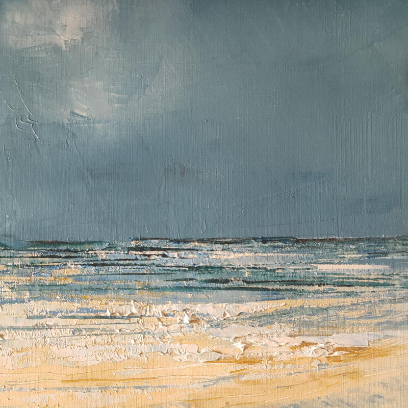 Painting Ciel d'orage by Levesque Emmanuelle | Painting Oil