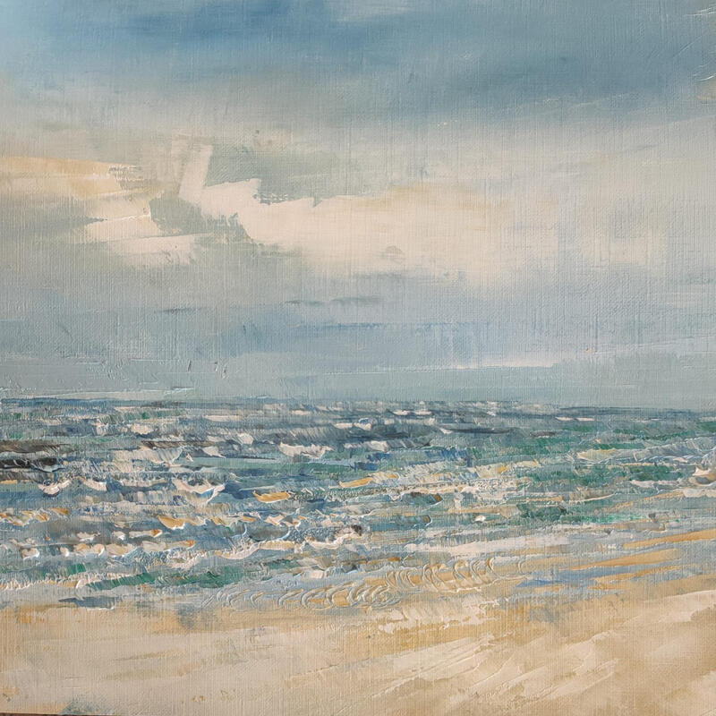Painting Plage du Pouldu by Levesque Emmanuelle | Painting Oil