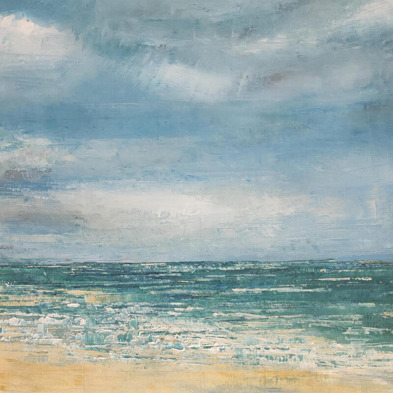 Painting Plage du Théven by Levesque Emmanuelle | Painting Oil
