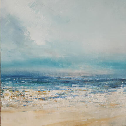 Painting Plage de la fontaine by Levesque Emmanuelle | Painting