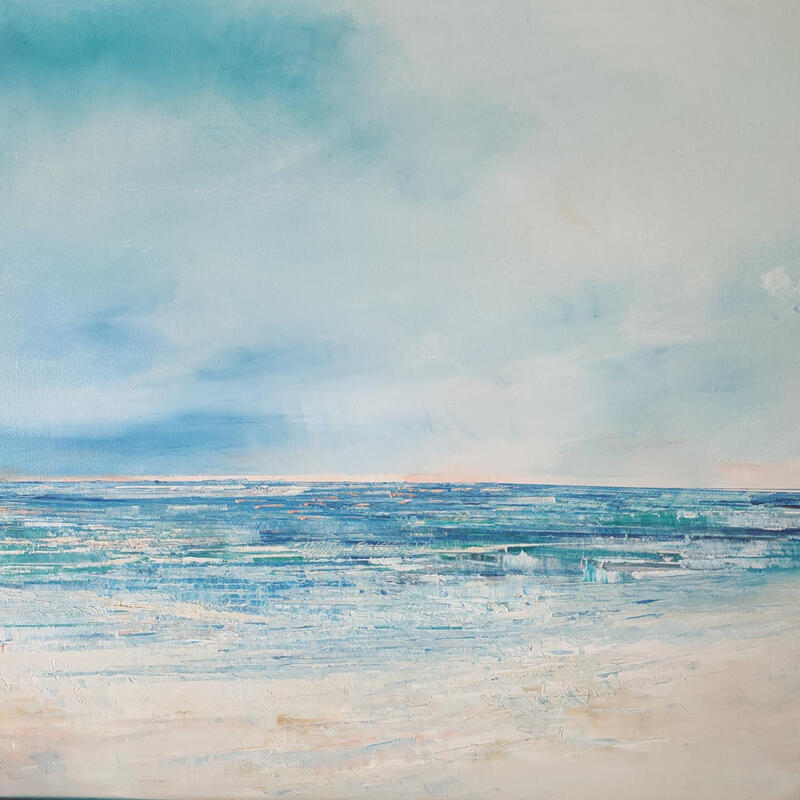 Painting Plage de Robinson by Levesque Emmanuelle | Painting Oil