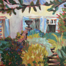 Painting Jardin botanique by Molénat-Ponté | Painting