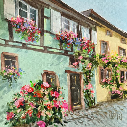 Gemälde Mint colored house von Rasa | Gemälde