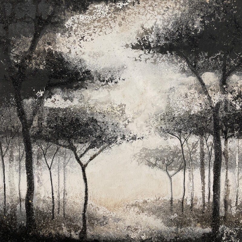 Gemälde Radieux silence von Locoge Alice | Gemälde Figurativ Acryl