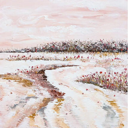 Gemälde Sérénité von Amblard Florence | Gemälde Impressionismus Acryl Landschaften, Natur