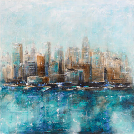Pintura Windy Skyline por Solveiga | Pintura