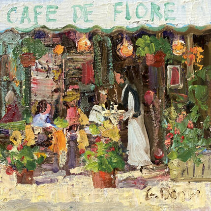 Gemälde Café de Flore von Dontu Grigore | Gemälde
