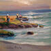 Painting Pescando by Cabello Ruiz Jose | Painting Figurative Marine Oil