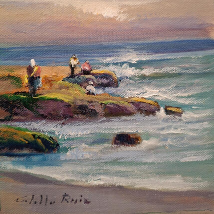 Painting Pescando by Cabello Ruiz Jose | Painting