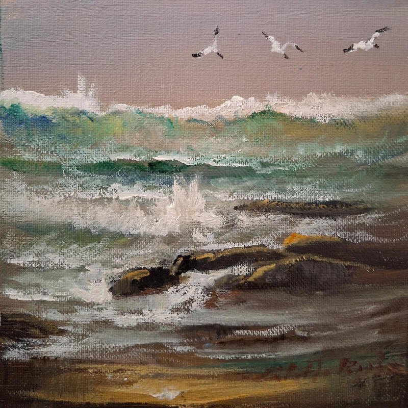 Painting Marina by Cabello Ruiz Jose | Painting Figurative Marine Oil
