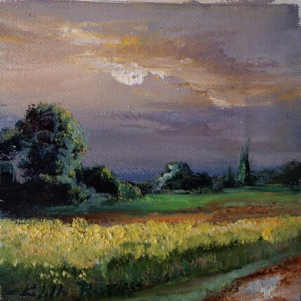 Painting Atardecer by Cabello Ruiz Jose | Painting