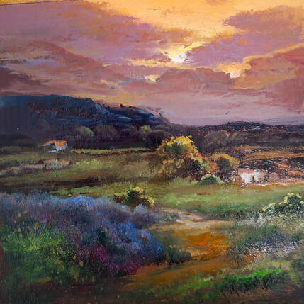 Painting Tarde en el Alamo by Cabello Ruiz Jose | Painting