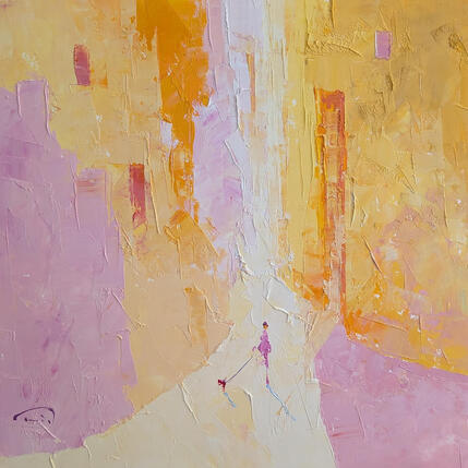 Painting És ella by Tomàs | Painting Abstract Oil Life style, Urban
