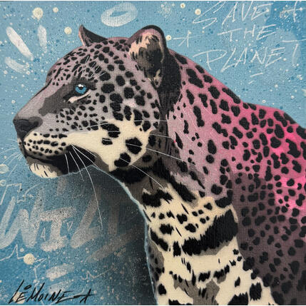 Painting Léopard by Lemoine Mael | Painting Pop-art Acrylic, Graffiti Pop icons