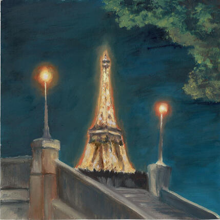 Painting Tour Eiffel #4 by Piffard Cédric | Painting