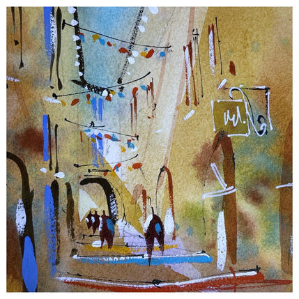 Peinture Bras de fer au fil des pierres par Bailly Kévin | Tableau