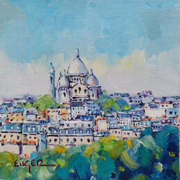 Painting LA BUTTE MONTMARTRE by Euger | Painting