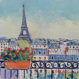 Painting BALCON PARISIEN by Euger | Painting