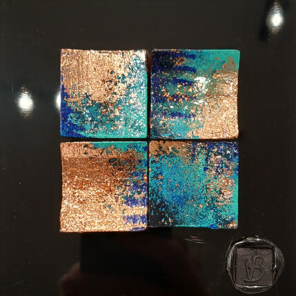 Peinture Rurutu par Bauquel Véronique | Tableau Abstrait Minimaliste