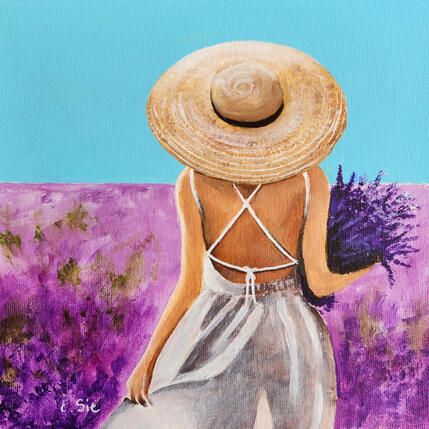 Peinture Parfum lavande par Sie Evelyne | Tableau