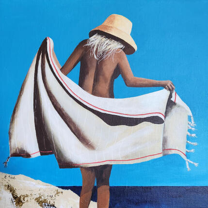 Peinture La fouta par Sie Evelyne | Tableau