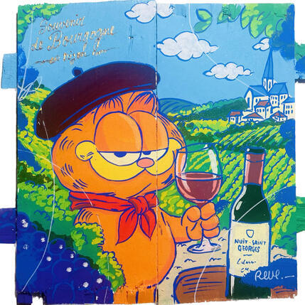 Pintura Souvenir de Bourgogne por Revel | Pintura Pop art Iconos pop