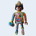 Skulptur PLAYMOBIL XXL BASQUIAT 63cm avec sa bombe graffiti von Frany La Chipie | Skulptur Pop-Art Pop-Ikonen Graffiti Posca