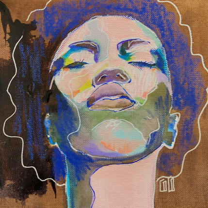 Painting Dreams by Coco | Painting Figurative Acrylic Portrait