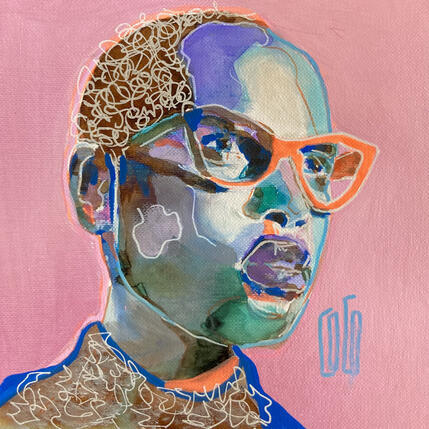 Peinture Modêtre par Coco | Tableau Figuratif Acrylique Portraits