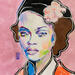 Painting Flâneries by Coco | Painting Figurative Portrait Acrylic