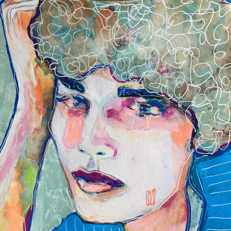 Peinture Imparfaite par Coco | Tableau Figuratif Portraits Acrylique