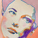 Painting Regarde mon bonheur by Coco | Painting Figurative Portrait Acrylic