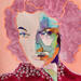 Painting La douceur sans raison by Coco | Painting Figurative Portrait Acrylic