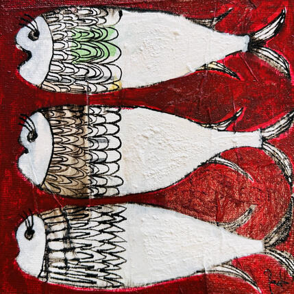 Painting Merlans au four by Colombo Cécile | Painting
