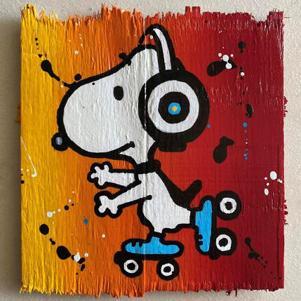 Painting F1 Balade en musique by Marie G. | Painting Pop-art Acrylic, Wood Pop icons