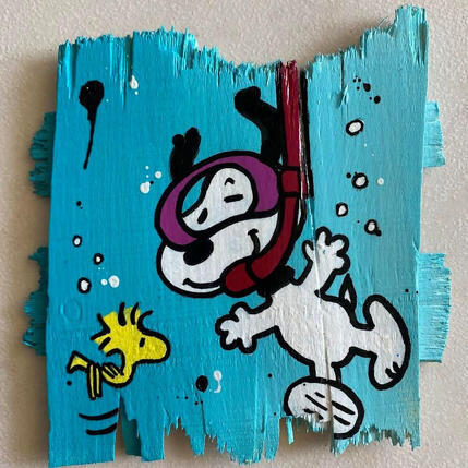 Painting F1 Plongée en duo by Marie G.  | Painting Pop-art Acrylic, Wood Pop icons