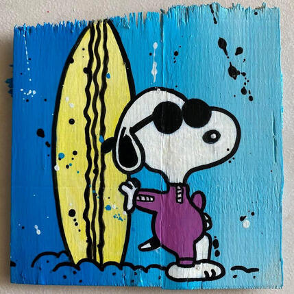 Painting F1 snoopy surf by Marie G.  | Painting