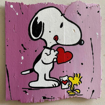 Painting F2 Carte coeur by Marie G. | Painting