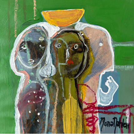 Painting Siblings by Nahleh Mona | Painting Pop icons