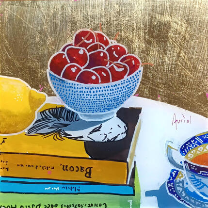 Painting Francis savait que l'été tirait à sa fin by Auriol Philippe | Painting Figurative Acrylic, Plexiglass, Posca Still-life