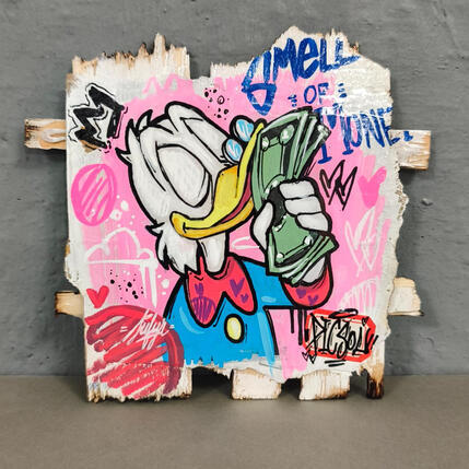 Painting Picsou smell of money by Sufyr | Painting Street art Graffiti, Posca