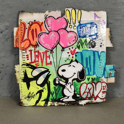 Painting Snoopy full love by Sufyr | Painting Street art Graffiti, Posca